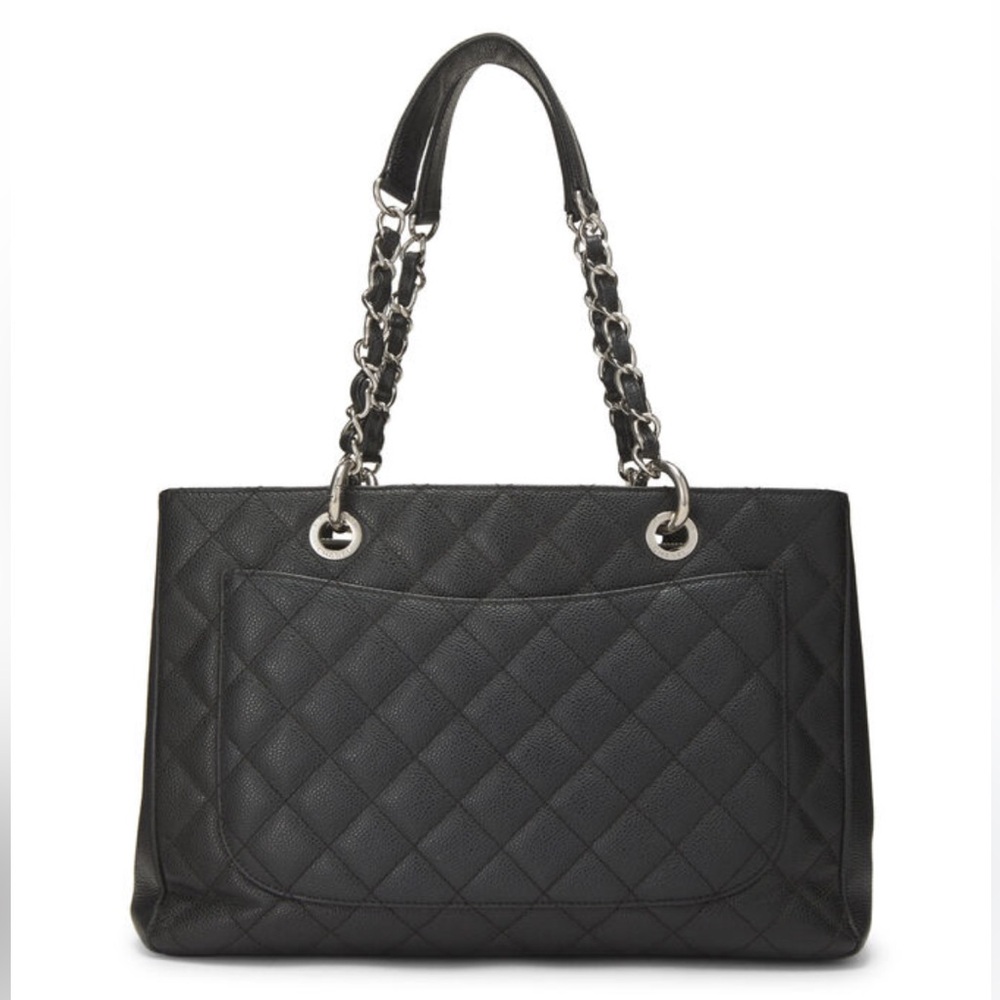 Chanel Black Caviar Grand Shopping Tote (GST) - Picture 6 of 9